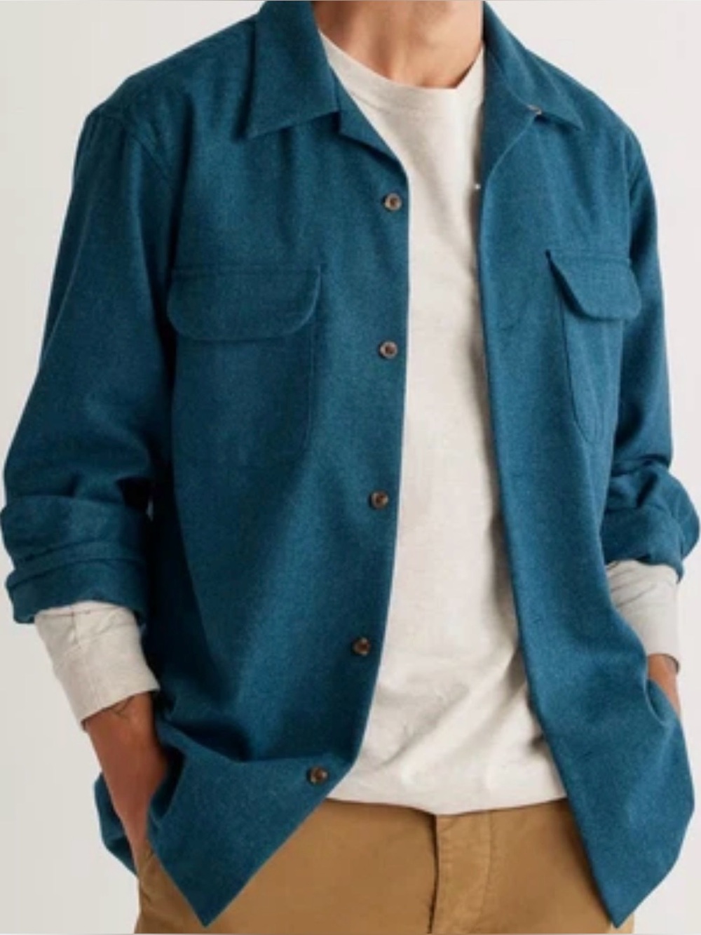 Pendleton Men's Teal Blue Wool Shirt Jacket L